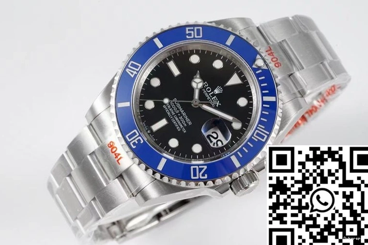 Dial Rolex Factory 1225 ROF Black Stretchable Submariner M126619LB-0003 41MM 0815